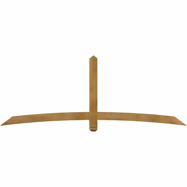 Ekena Millwork Bellingham Rough Sawn Timber Gable Bracket, Western Red Cedar, 96"W x 36"H x 4"D x 4"F, 9/12 Pitch GBW096X36X0404BEL00RWR - main
